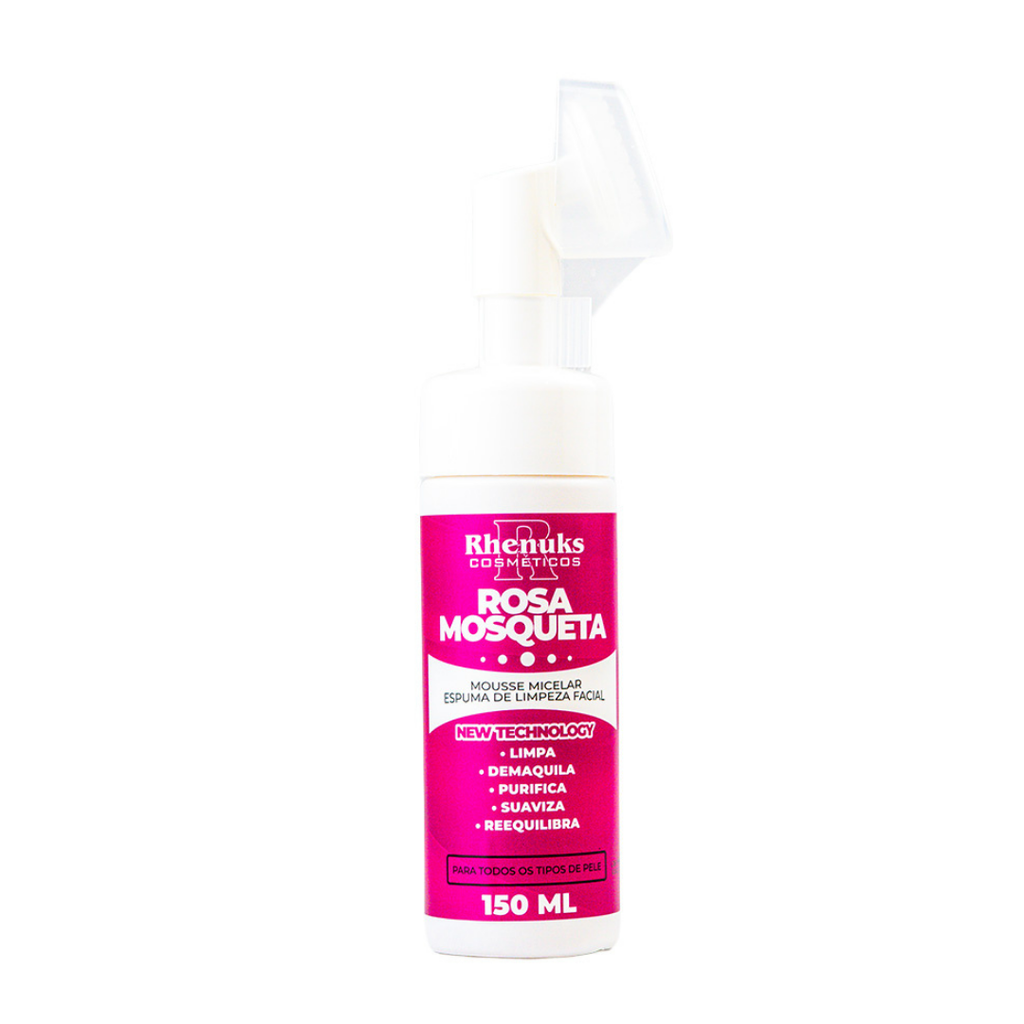 Kit Rotina Completa Rosa Mosqueta + Espuma de Limpeza + Protetor Solar FPS 60