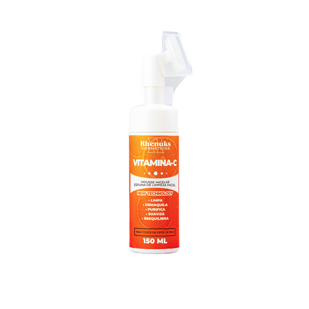 Kit Rotina Vitamina C Clareadora e Anti Idade com Espuma de Limpeza