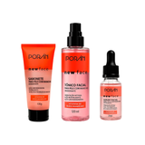 Kit Skincare New Face Porán para Pele com Manchas (Sabonete + Tônico + Sérum)