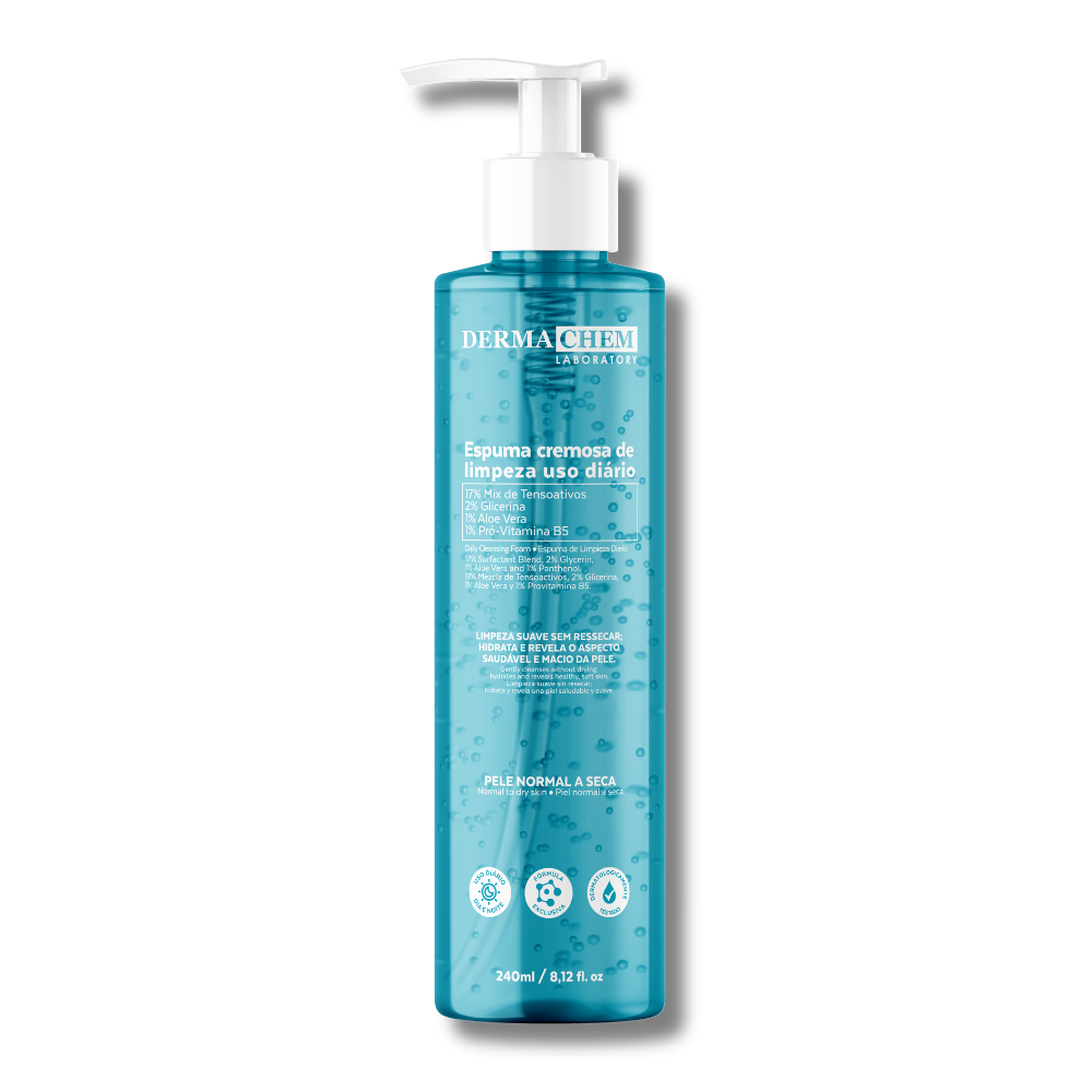Espuma de Limpeza Facial com Aloe e Vera Dermachem