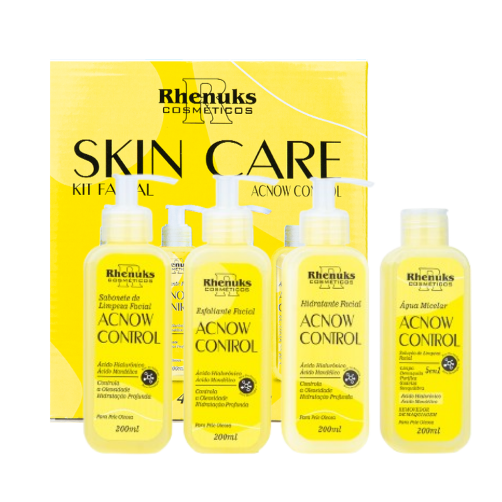 Kit Skincare Acnow Control + Sérum Clareador Dermachem