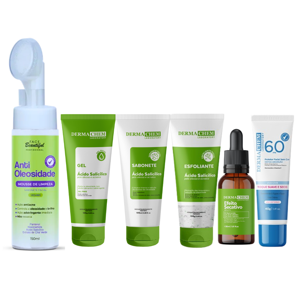 Kit Essencial Antiacne e Controle de Oleosidade com Proteção
