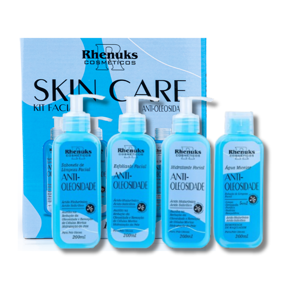 Kit Skincare Anti-Oleosidade + Sérum Peptídeos Dermachem