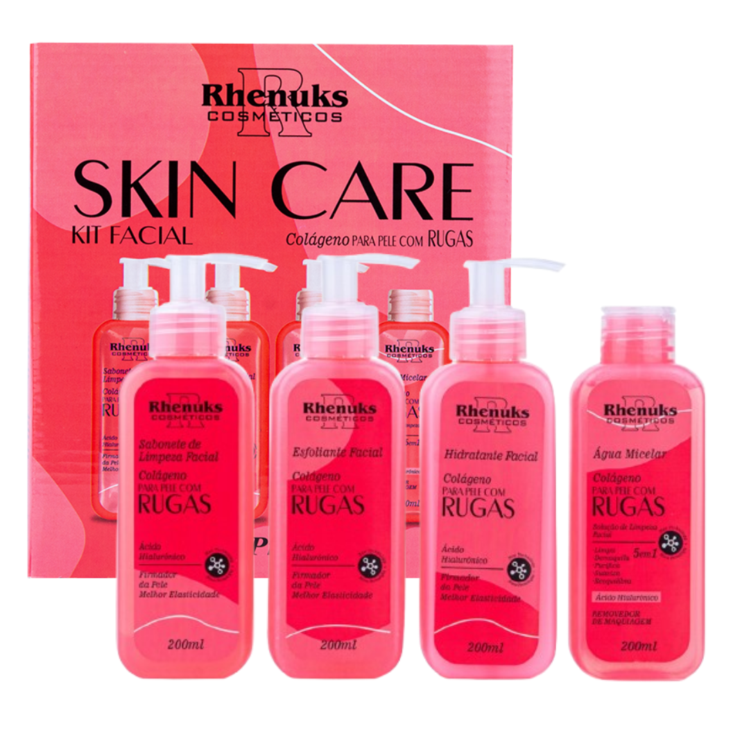 Kit SkinCare Anti Rugas com Colágeno Rhenuks