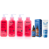 Kit SkinCare Anti Rugas com Colágeno Rhenuks  + Sérum Peptídeos Dermachem + Protetor Solar FPS 60