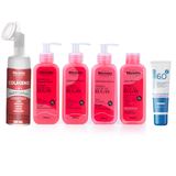 Kit SkinCare Anti Rugas com Colágeno Rhenuks + Mousse Facial + Protetor Solar  FPS 60 Dermachem