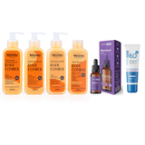 Kit SkinCare Anti Idade Vitamina C Rhenuks + Sérum Bioretinol Dermachem + Protetor Solar FPS 60 Dermachem
