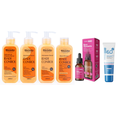 Kit SkinCare Anti Idade Vitamina C Rhenuks + Sérum Rosa Mosqueta Dermachem + Protetor Solar FPS 60