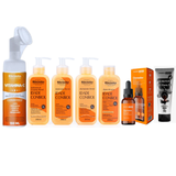 Kit SkinCare Anti Idade Vitamina C Rhenuks + Espuma Vitamina C + Sérum Clareador Dermachem + Máscara Peel Off