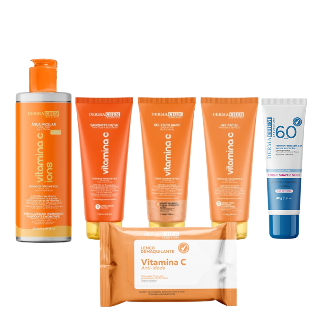 Kit Completo Vitamina C com Proteção Solar DermaChem