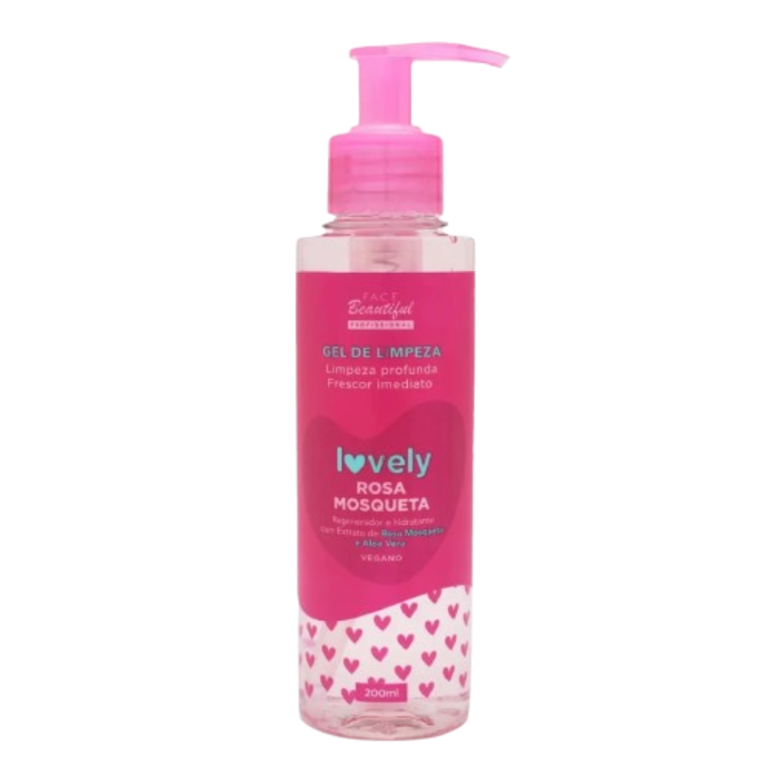 Gel de Limpeza Facial Rosa Mosqueta 200ml Face Beautiful
