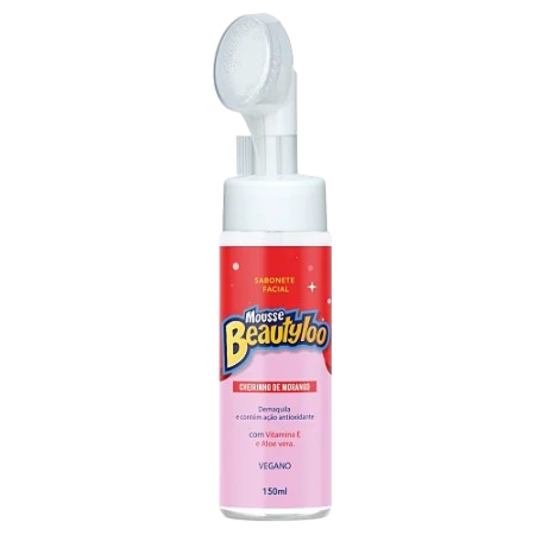 Mousse de Limpeza Facial Morango 150ml Beautyloo