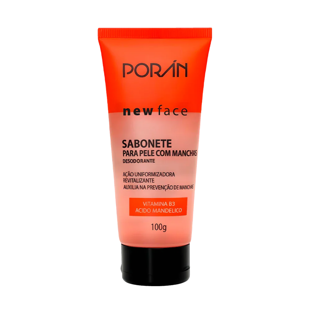 Sabonete Facial Porán New Face Vitamina B3 + Ácido Mandélico 100g
