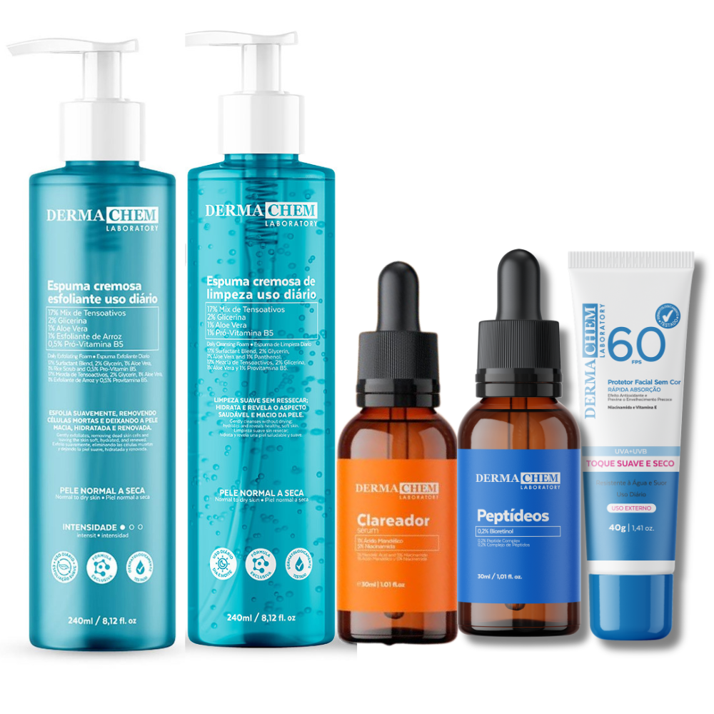 Kit Rotina Completa Super Clareadora, Nutritiva com Proteção
