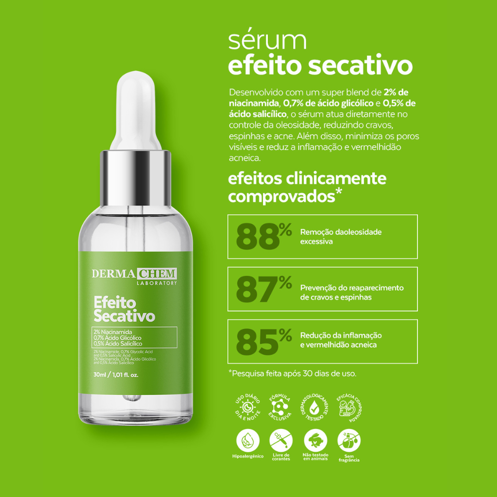 Kit Basico Anti Oleosidade e Secativo Dermachem